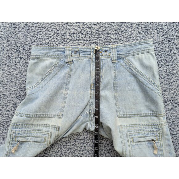 Old Navy Y2K Revival Capris Size 4 Low Rise Light Wash Straight Leg Retro Blue - Picture 10 of 14